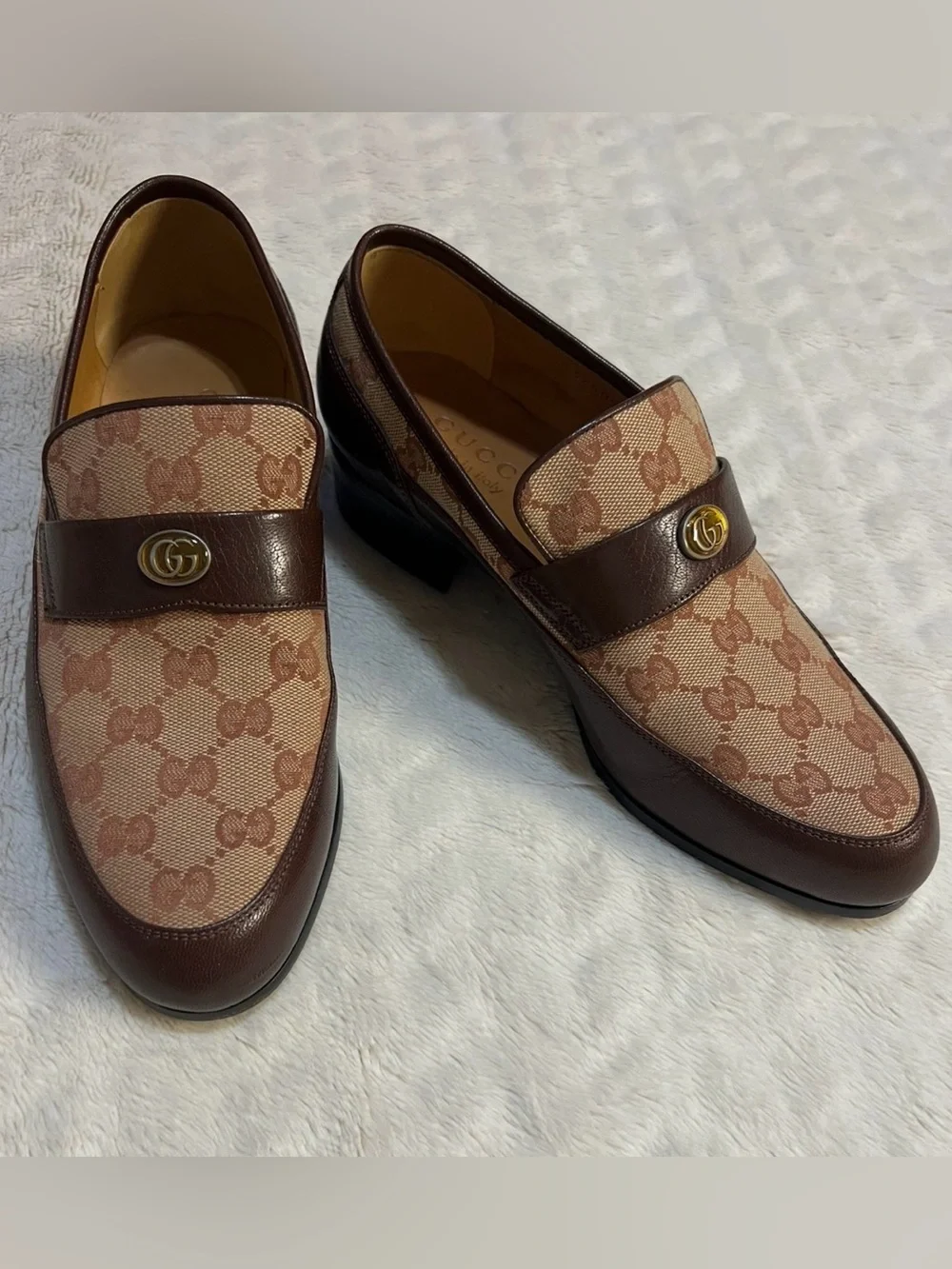 Gucci Monogram LOGO jacquard loafer, UK 5